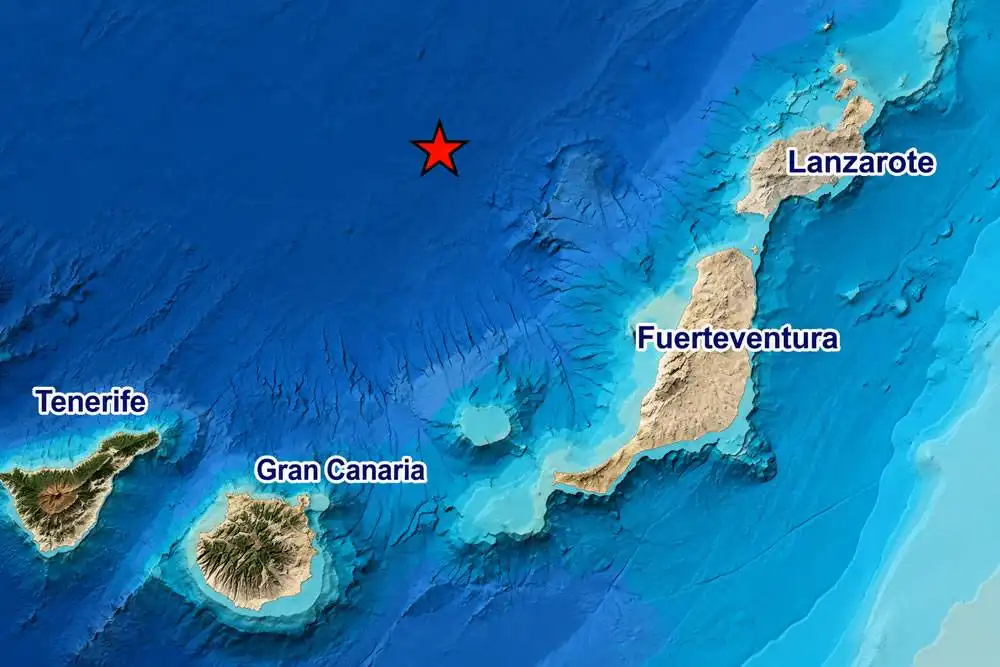3.1 magnitude earthquake recorded off west coast of Lanzarote