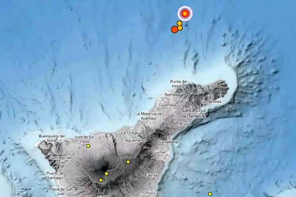 3.6 magnitude earthquake felt by residents in Tenerife