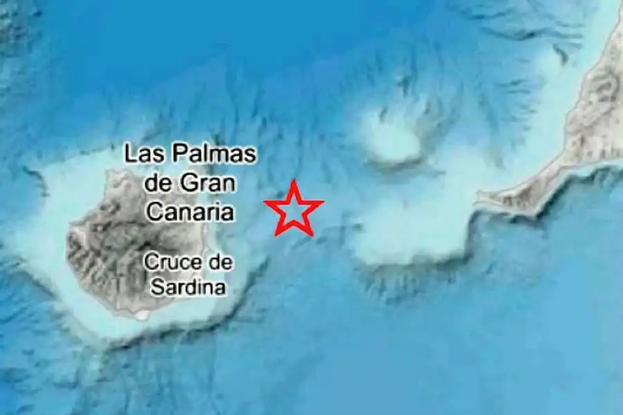 3.9 magnitude earthquake felt between Gran Canaria and Fuerteventura