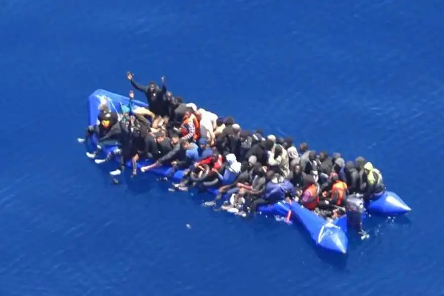 55 migrants rescued from sinking boat near Lanzarote