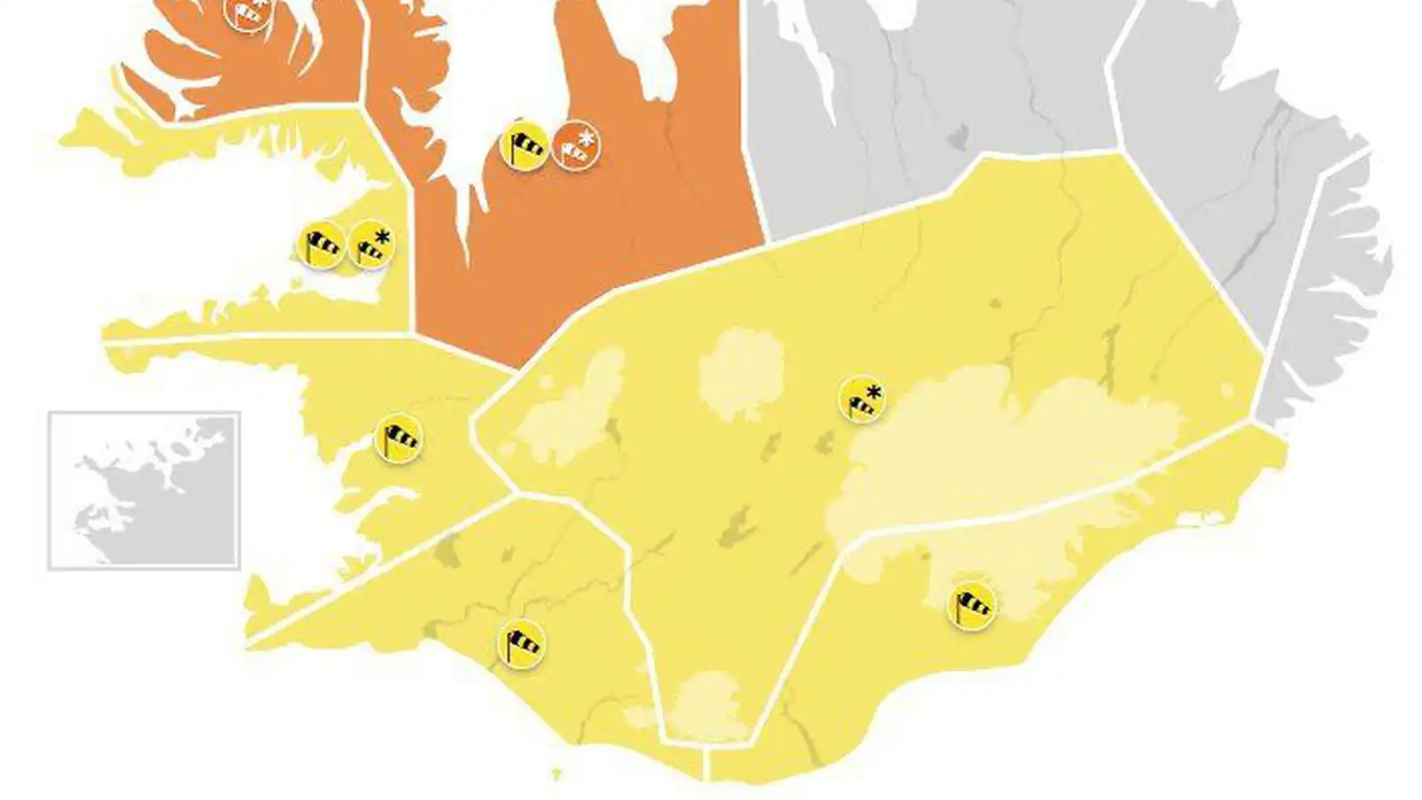 Appel­sínu­gular og gular við­varanir gefnar út - Vísir