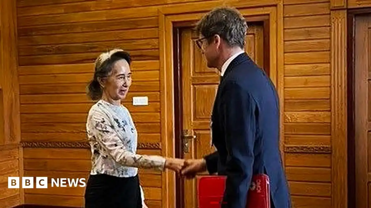 Aung San Suu Kyi: Myanmar military releases photo of detained former leader