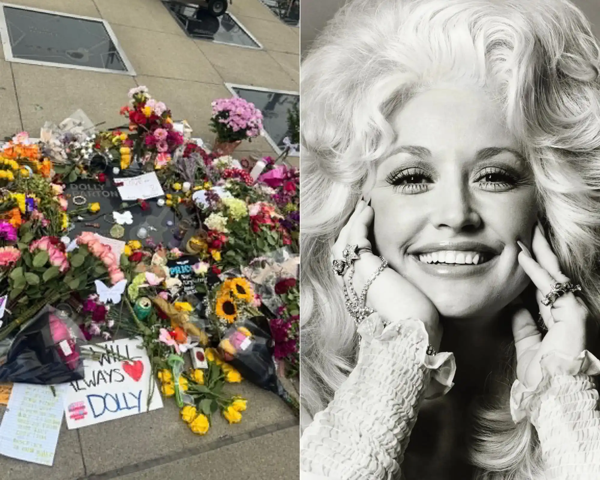 Baldur var í Nashville þegar Dolly féll frá – fór með blóm að stjörnu hennar