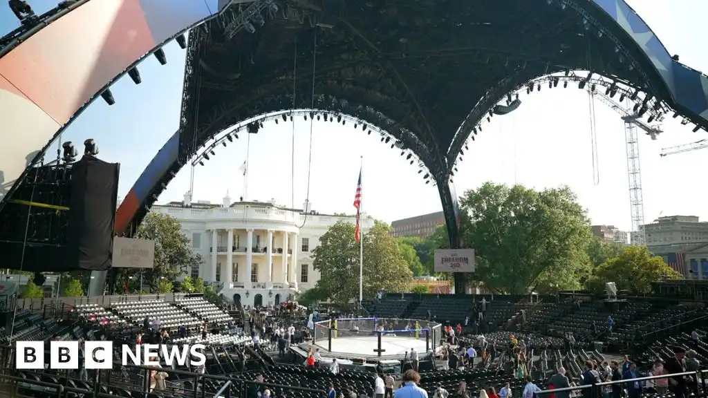 BBC tours UFC arena at White House