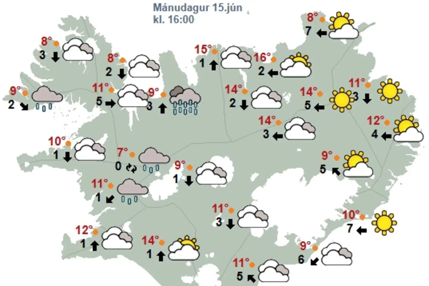 Besta veðrið norðaustan- og austanlands - MBL.IS