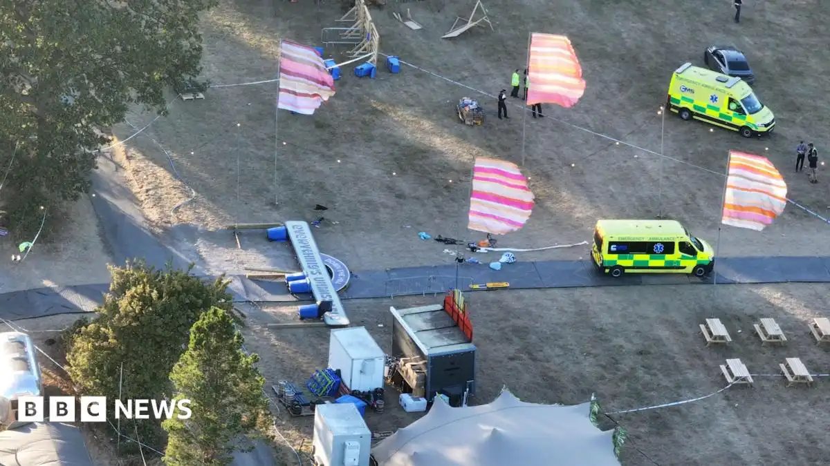 Big Church Festival: Man dies and six people injured after sign falls at event