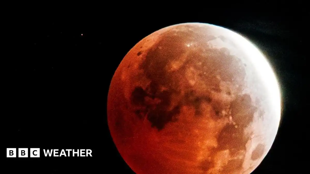 Blood Moon partial lunar eclipse: Stunning photos capture August's full Moon