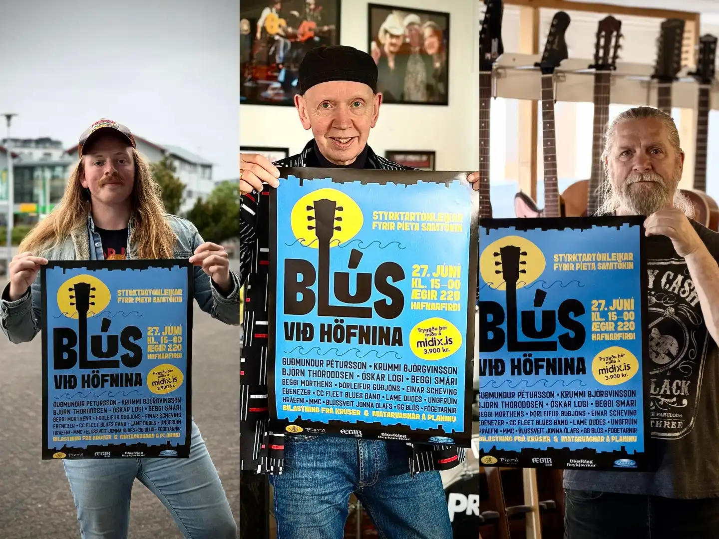 Blúsveisla í Hafnarfirði til styrktar Píeta samtökunum