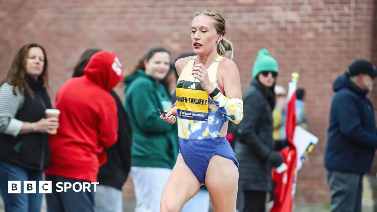 Boston Marathon: Calli Hauger-Thackery runs 2026 race while 22 weeks pregnant