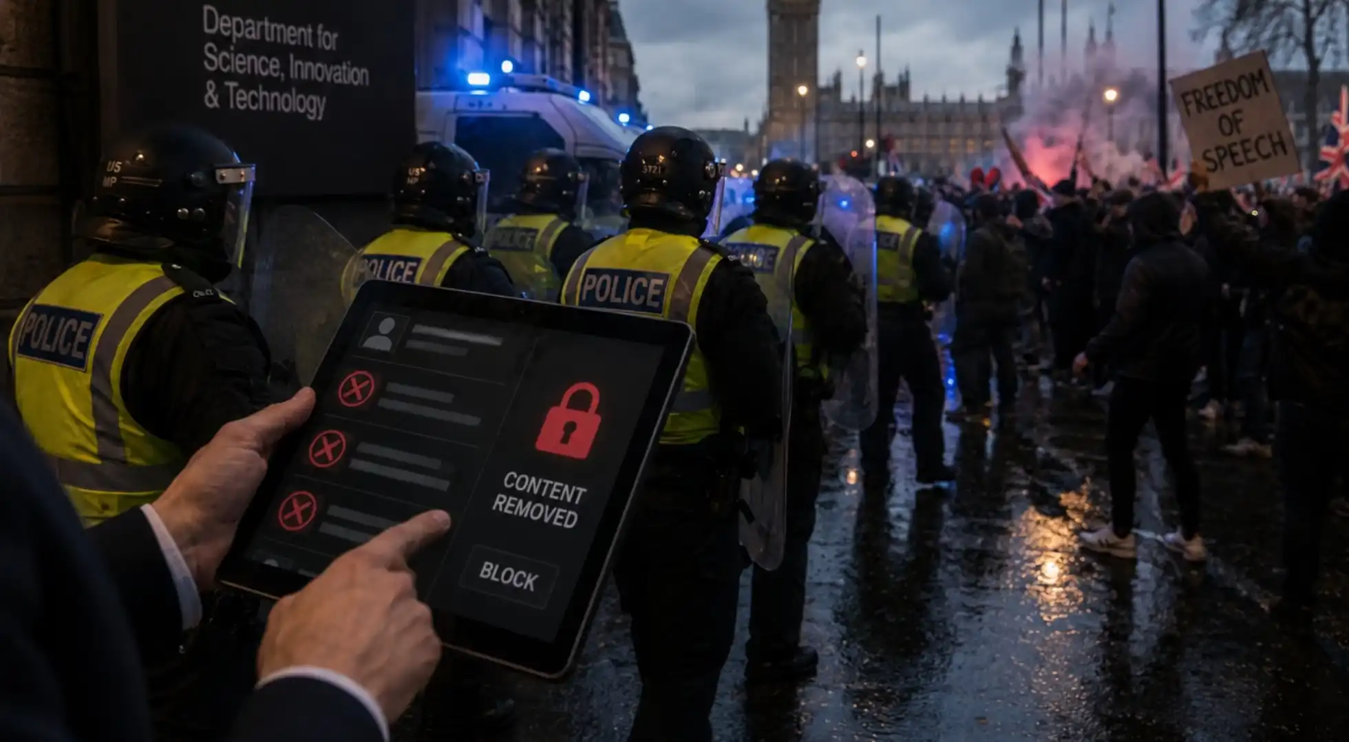 Bresk stjórnvöld boða stórauknar takmarkanir á samfélagsmiðlum eftir óeirðirnar í Belfast