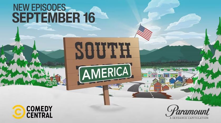 Breyta nafninu á South Park í South America