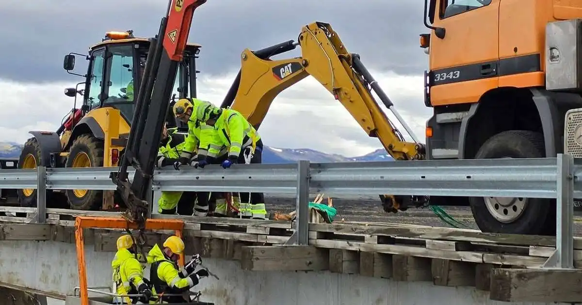 Brúin yfir Þjórsá við Sultartangavirkjun opin fyrir umferð