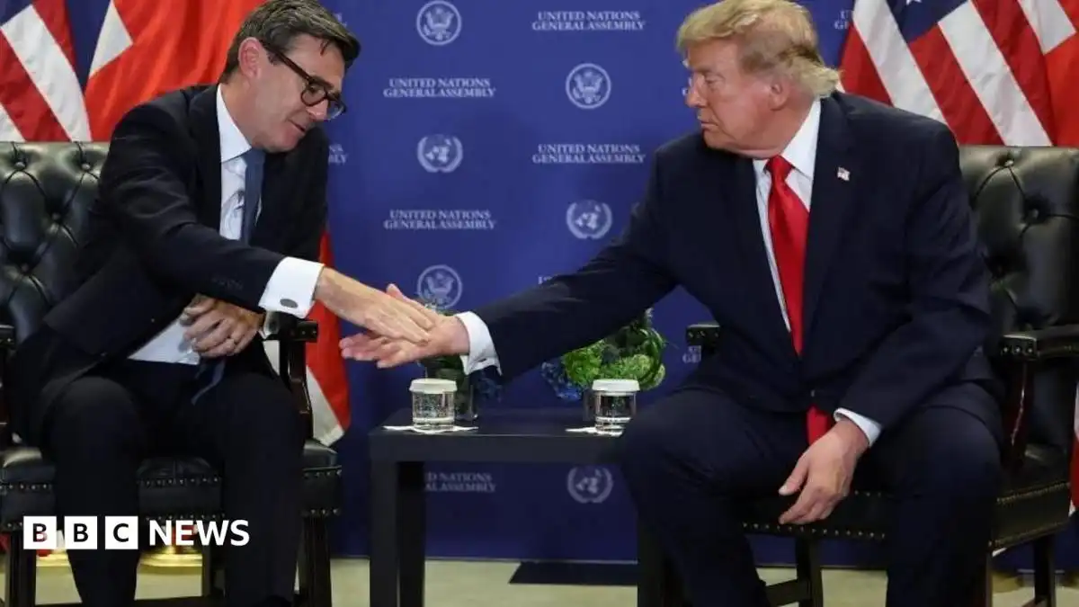 Burnham 'gets it' says Trump, as the two leaders meet reporters