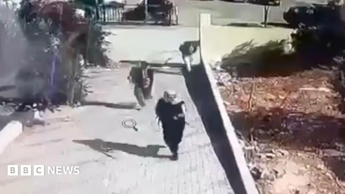 CCTV footage appears to show gunmen near church in Jordan