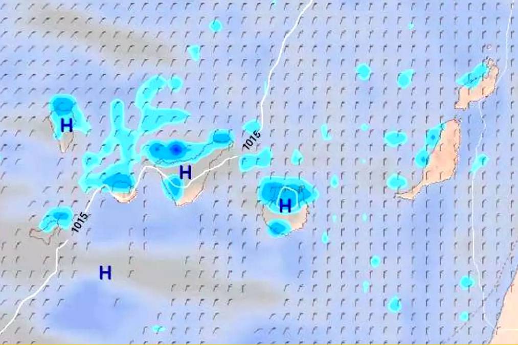 Cloud, rain showers but rising temperatures forecast for the Canary Islands this weekend