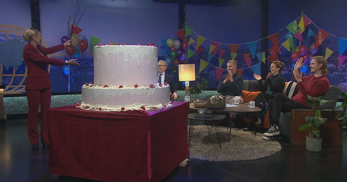 Djammvænn glaðningur leyndist í afmælisköku Vikunnar