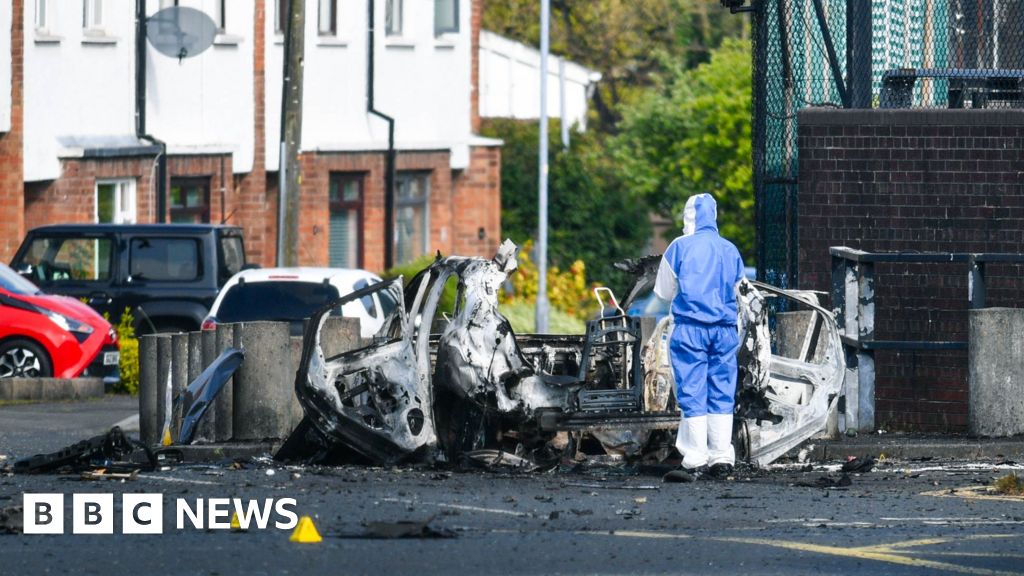 Dunmurry: Car explosion at police station treated as attempted murder