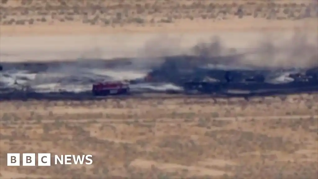 Eight people dead after US Air Force B-52 bomber crashes in California