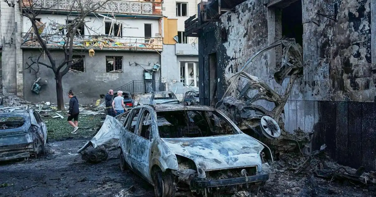 Ein stærsta flugskeytaárásin á Kyiv fram til þessa