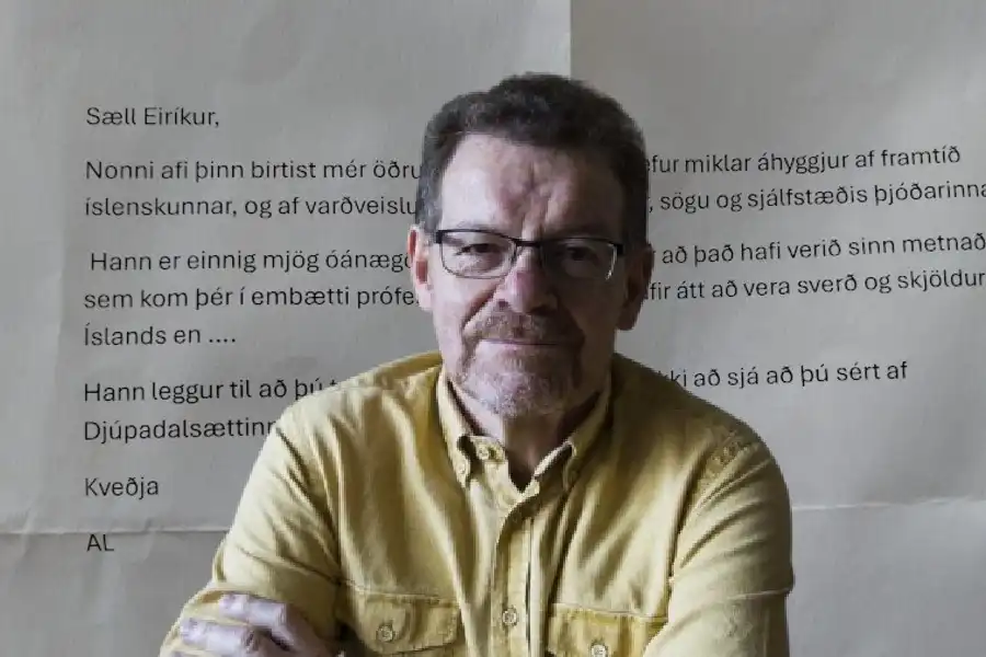 Eiríkur fékk nafnlaust bréf – „Einstaklega ósmekklegt og óviðkunnanlegt að blanda löngu látnum afa mínum í það mál“ - DV