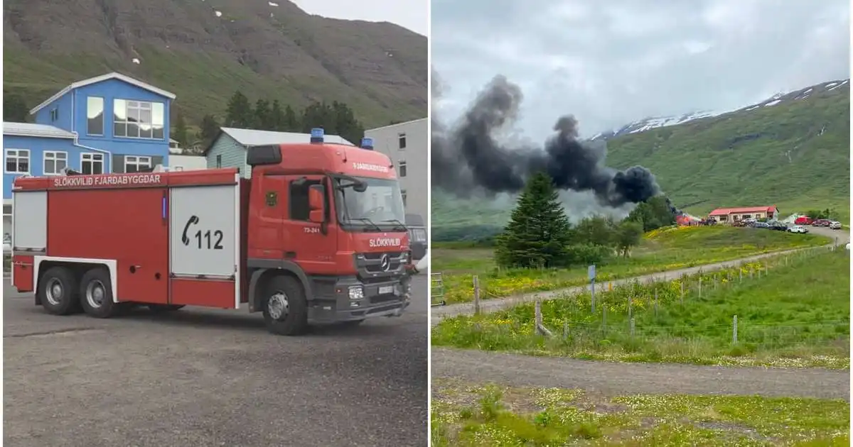 Eldur kviknaði á bæ í Norðfjarðarsveit