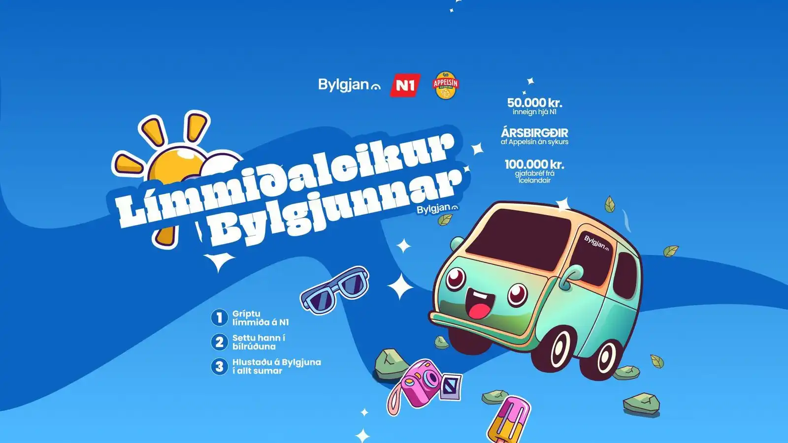 Endur­vekja límmiðaleik Bylgjunnar - Vísir