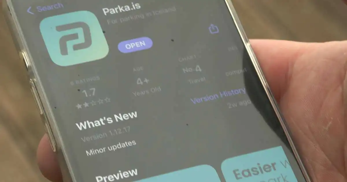 Engar tilkynningar um að fólk fylgist með ferðum annarra í Parka-appinu