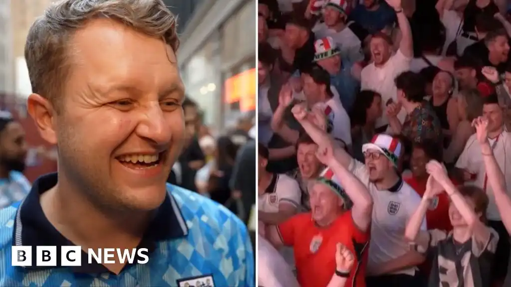 England fans react to 2-0 Panama victory at the World Cup