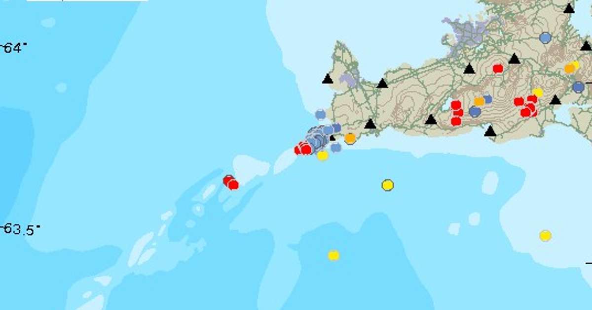 Enn skelfur jörð á Reykjaneshrygg og í Bárðarbungu
