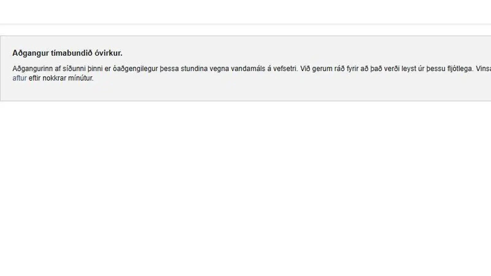 Facebook og tengdir miðlar liggja niðri - Vísir