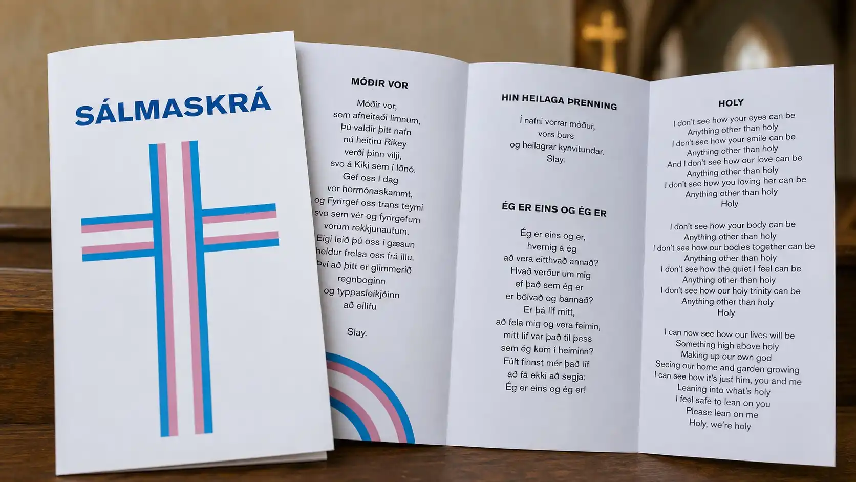 Faðirvorið endurskrifað í „transmessu“ á Hinsegin dögum: „Gef oss í dag vor hormónaskammt“