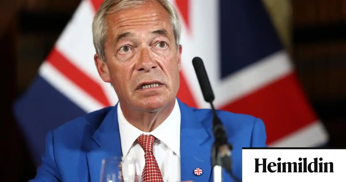 Farage óskar Íslendingum til hamingju