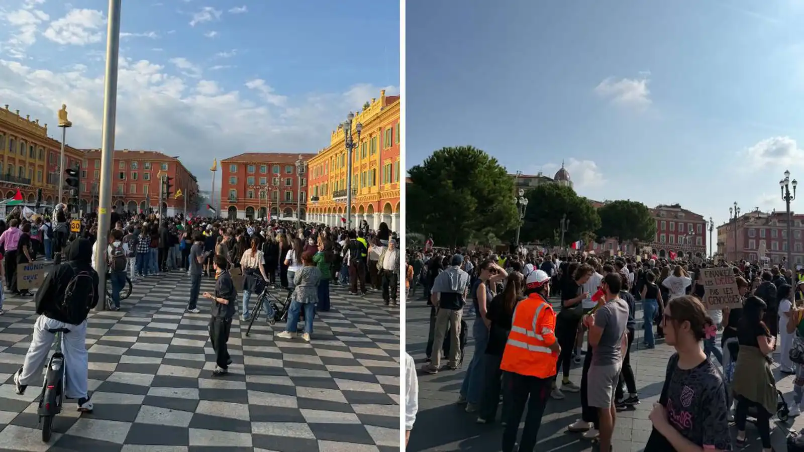 Flúði tára­gas lög­reglu í Nice - Vísir