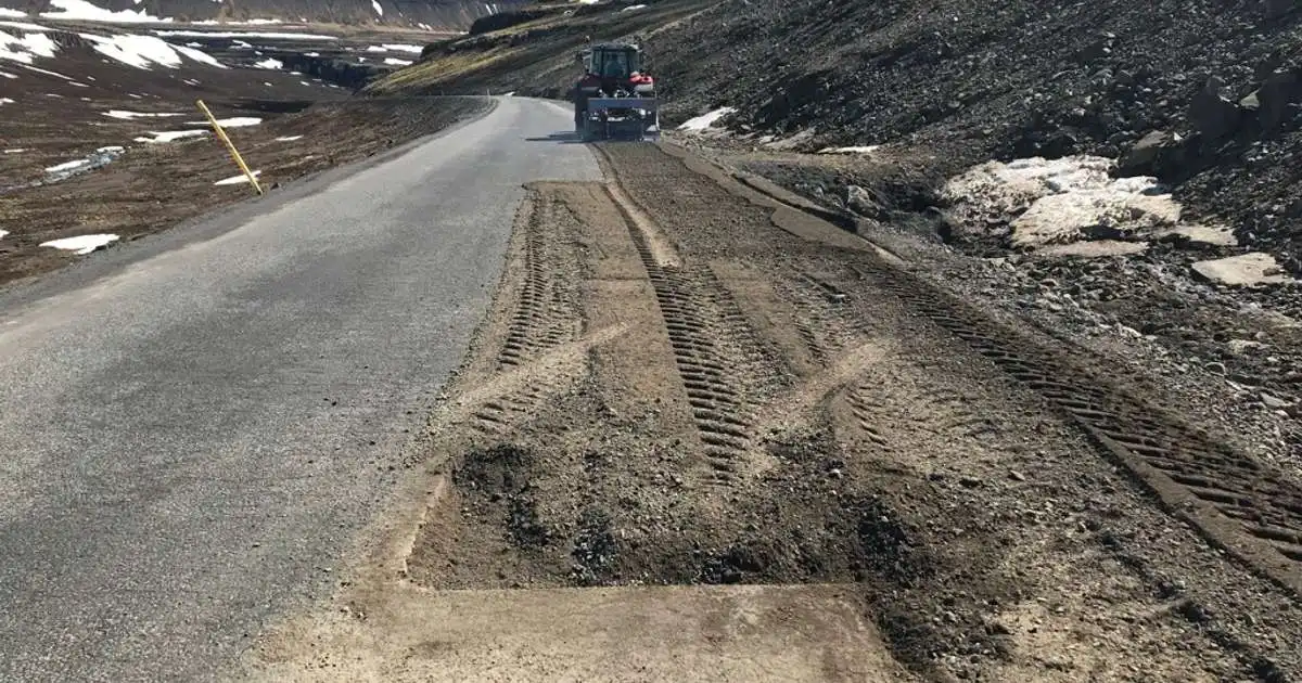 Fræst á Bíldudalsvegi