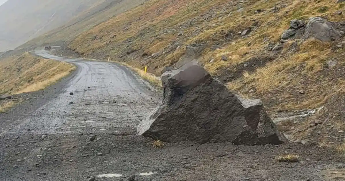Framlengja gula viðvörun vegna skriðuhættu á Vestfjörðum