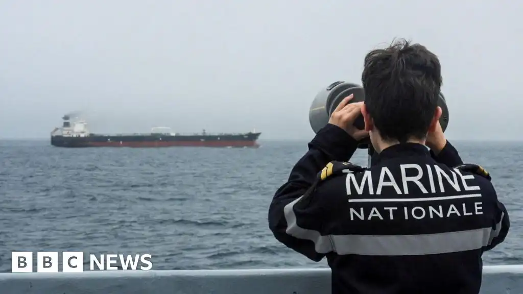 France intercepts sanctioned Russian oil tanker with UK help, Macron says