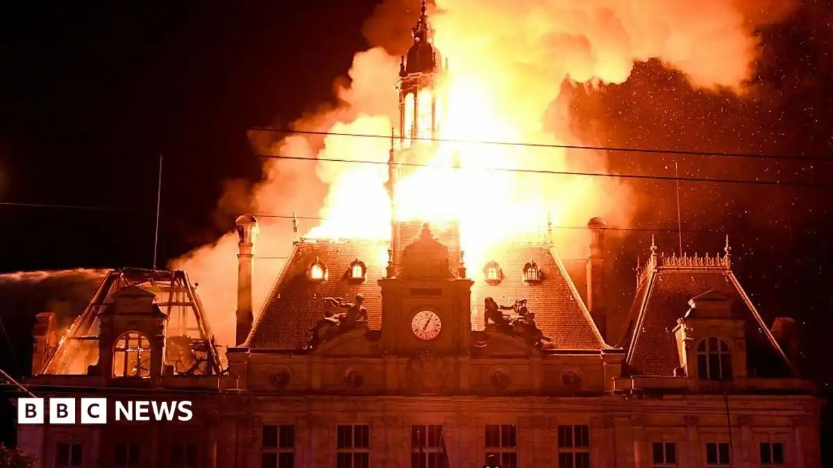 France protests: Violent clashes, looting and buildings ablaze as over 1,000 arrested