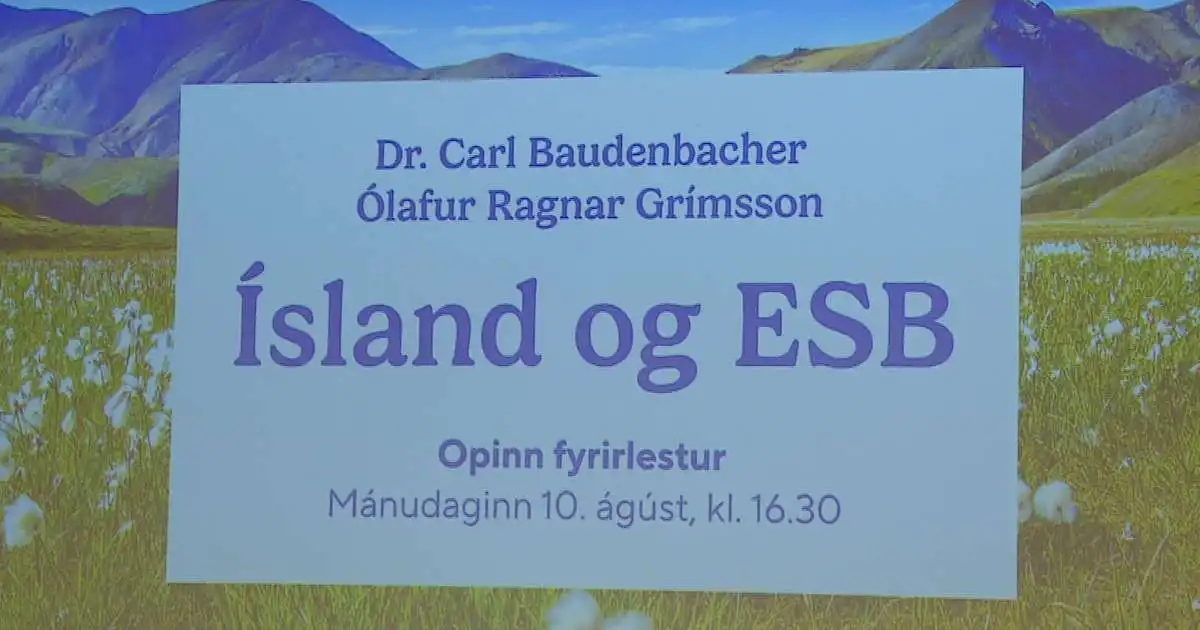 Fundur Baudenbachers haldinn í Sjálfstæðissalnum í dag