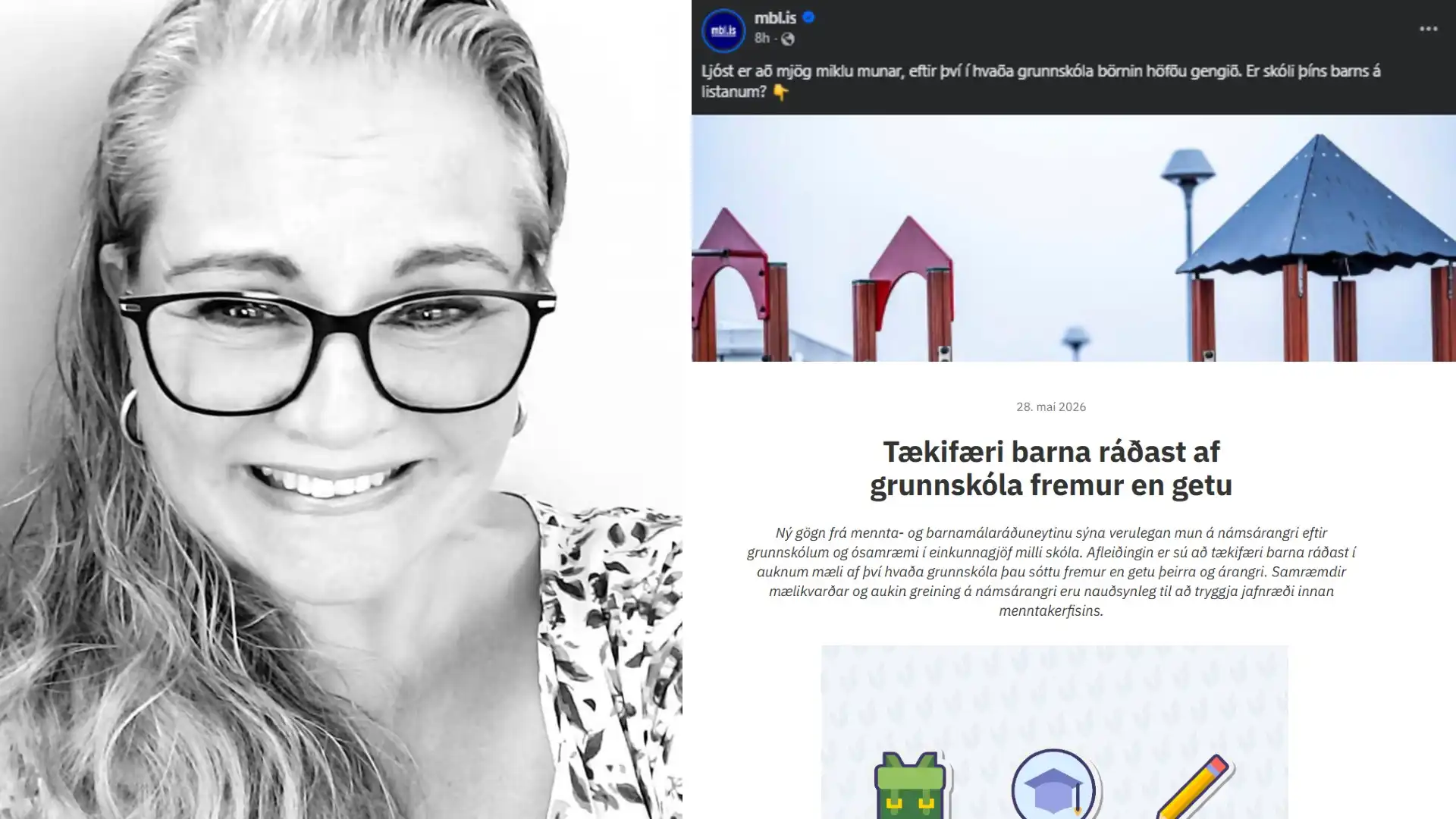 Gagnrýnir Morgunblaðið - „Er skóli þíns barns á listanum?“ - DV