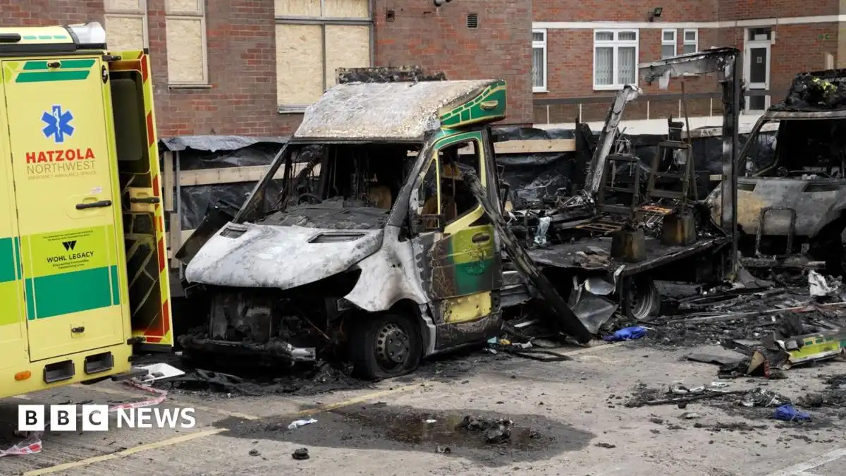 Golders Green: Four admit arson attack on Jewish ambulances