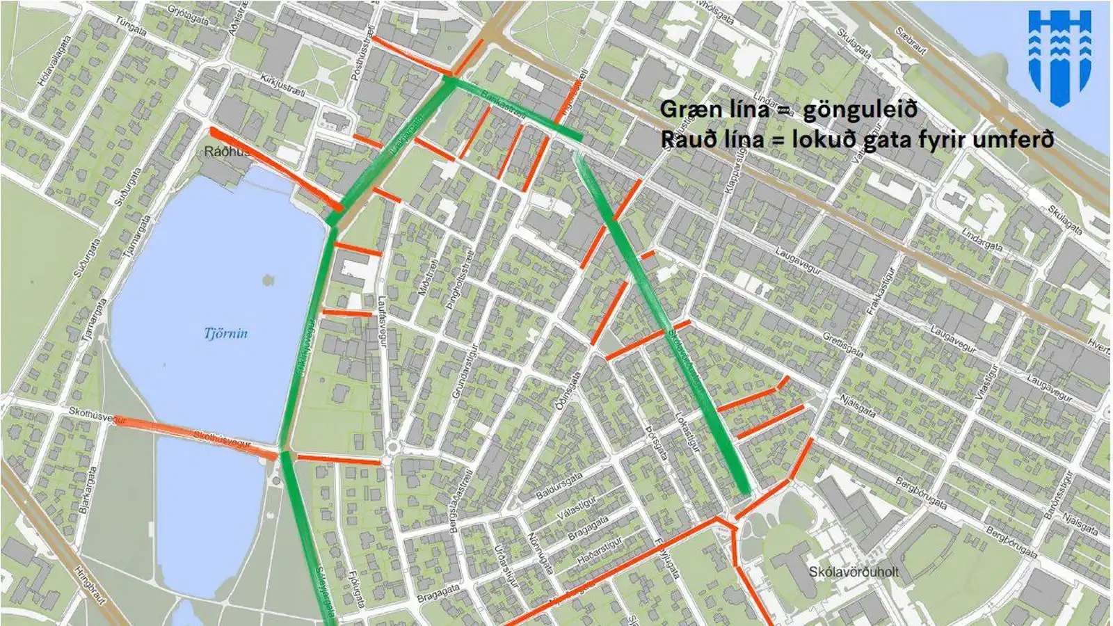Götulokanir vegna Gleðigöngunnar taka gildi í dag - Vísir