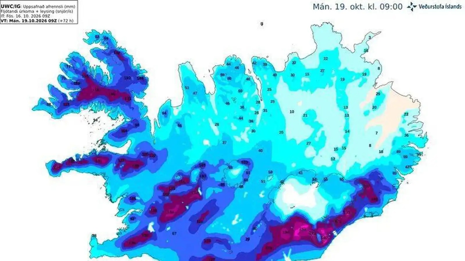 Gul skriðuviðvörun á Ströndum og Vest­fjörðum - Vísir