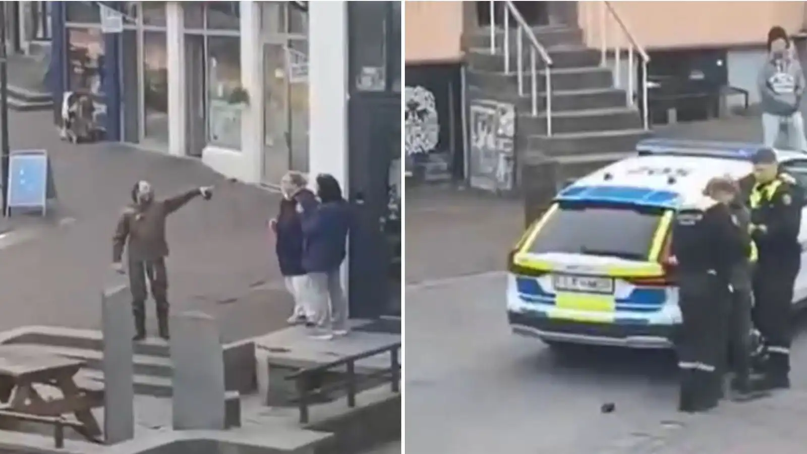 Hand­tekinn fyrir að ausa fúk­yrðum yfir hóp fólks - Vísir