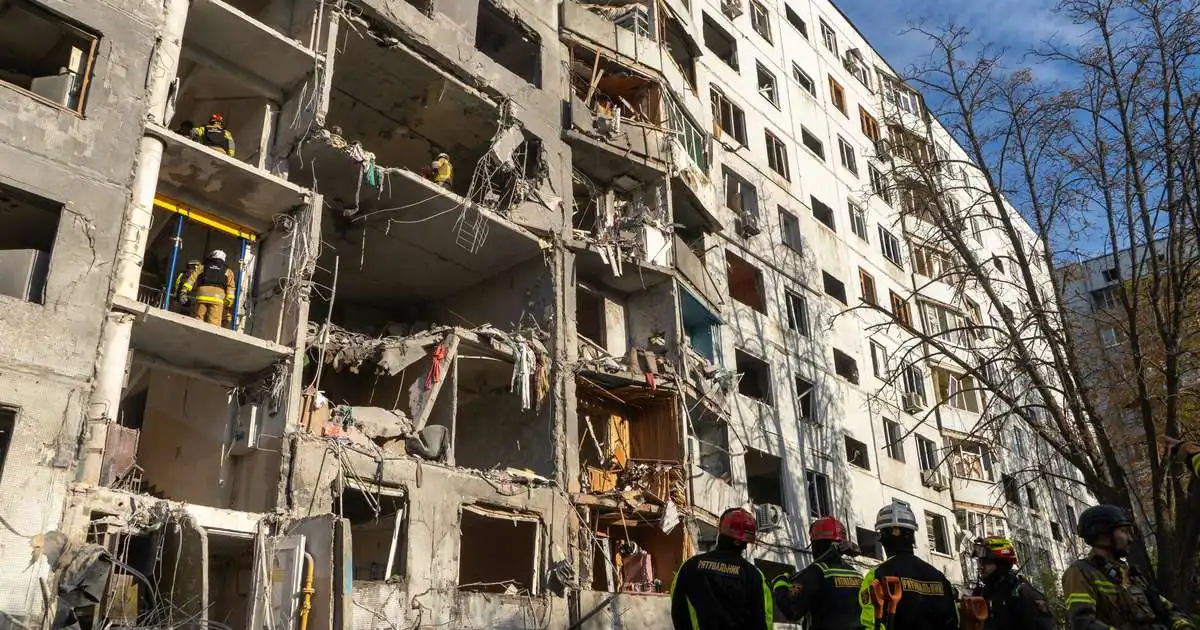 Harðar loftárásir Rússa á Kyiv í dag