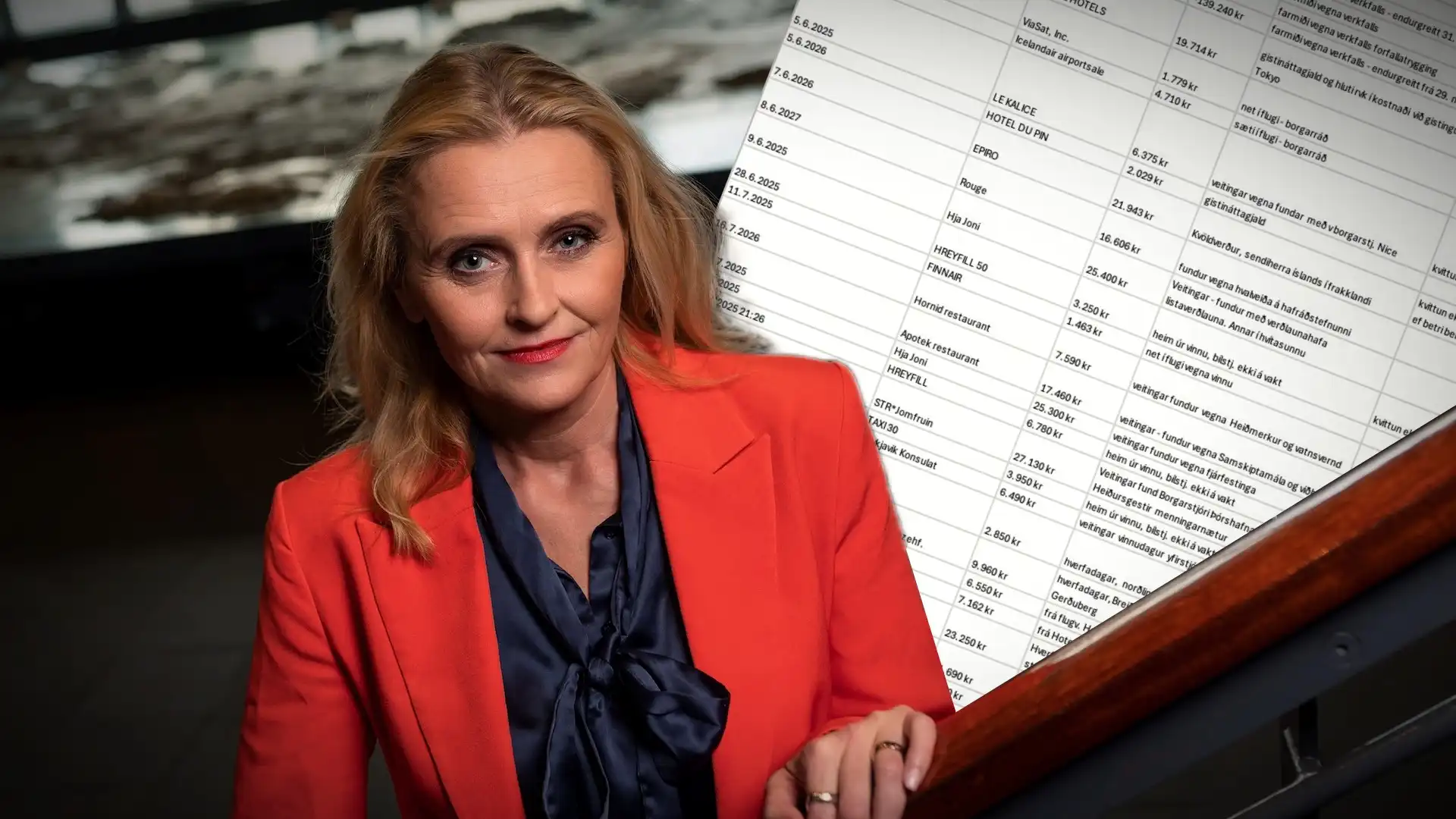 Heiða Björg svarar fyrir sig og birtir kortayfirlitið - „Á myndinni má sjá öll útgjöld mín“ - DV