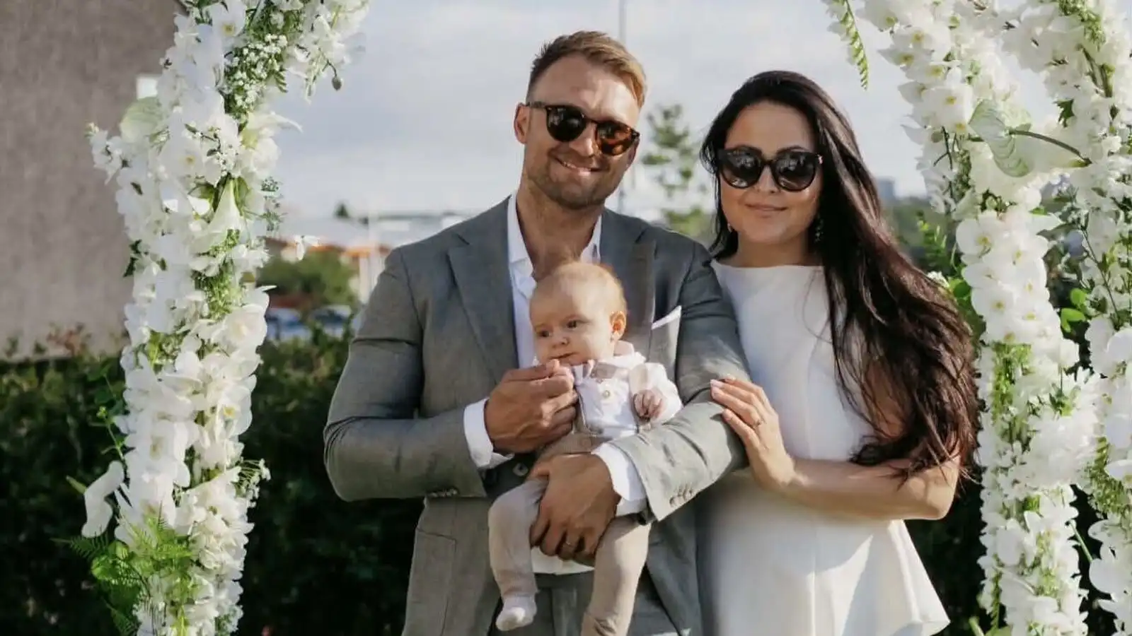 Héldu eina glæsi­legustu skírnar­veislu sumarsins - Vísir