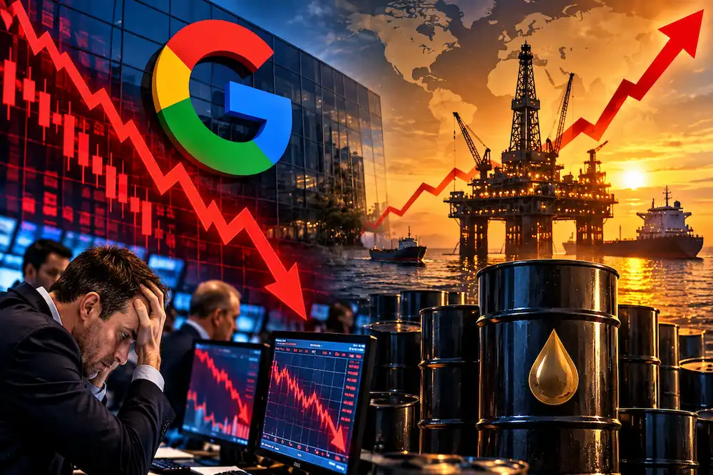 Hlutabréf Google-móðurfélagsins hrynja um 10 prósent – olíuverð áfram í hæstu hæðum