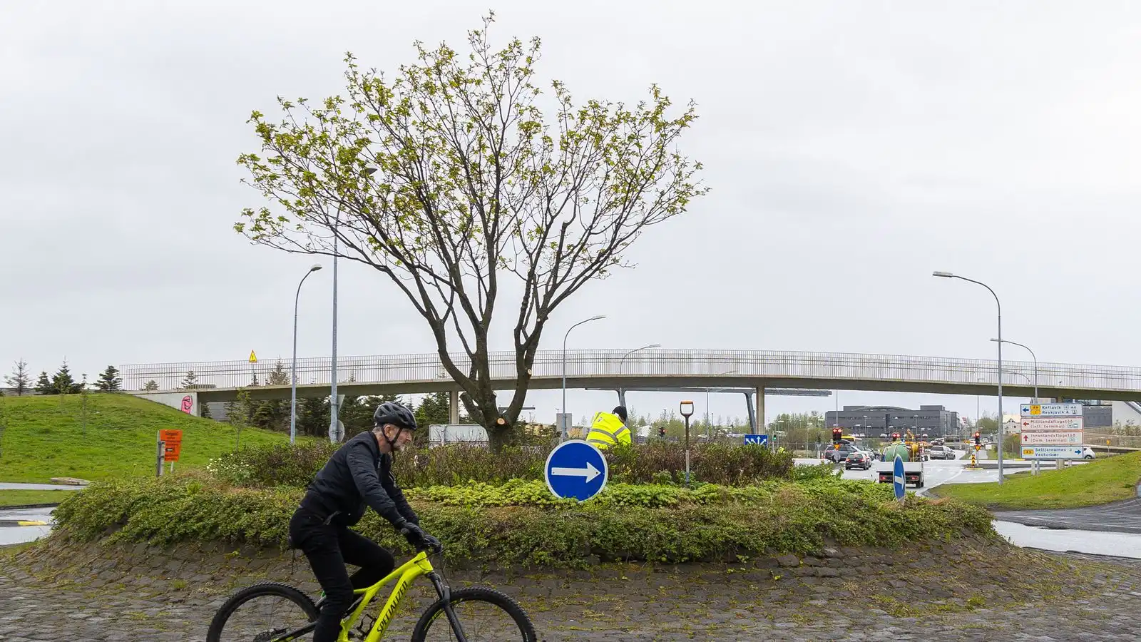 Hólreiðamaður slasaðist en reið­hjólið í lagi - Vísir