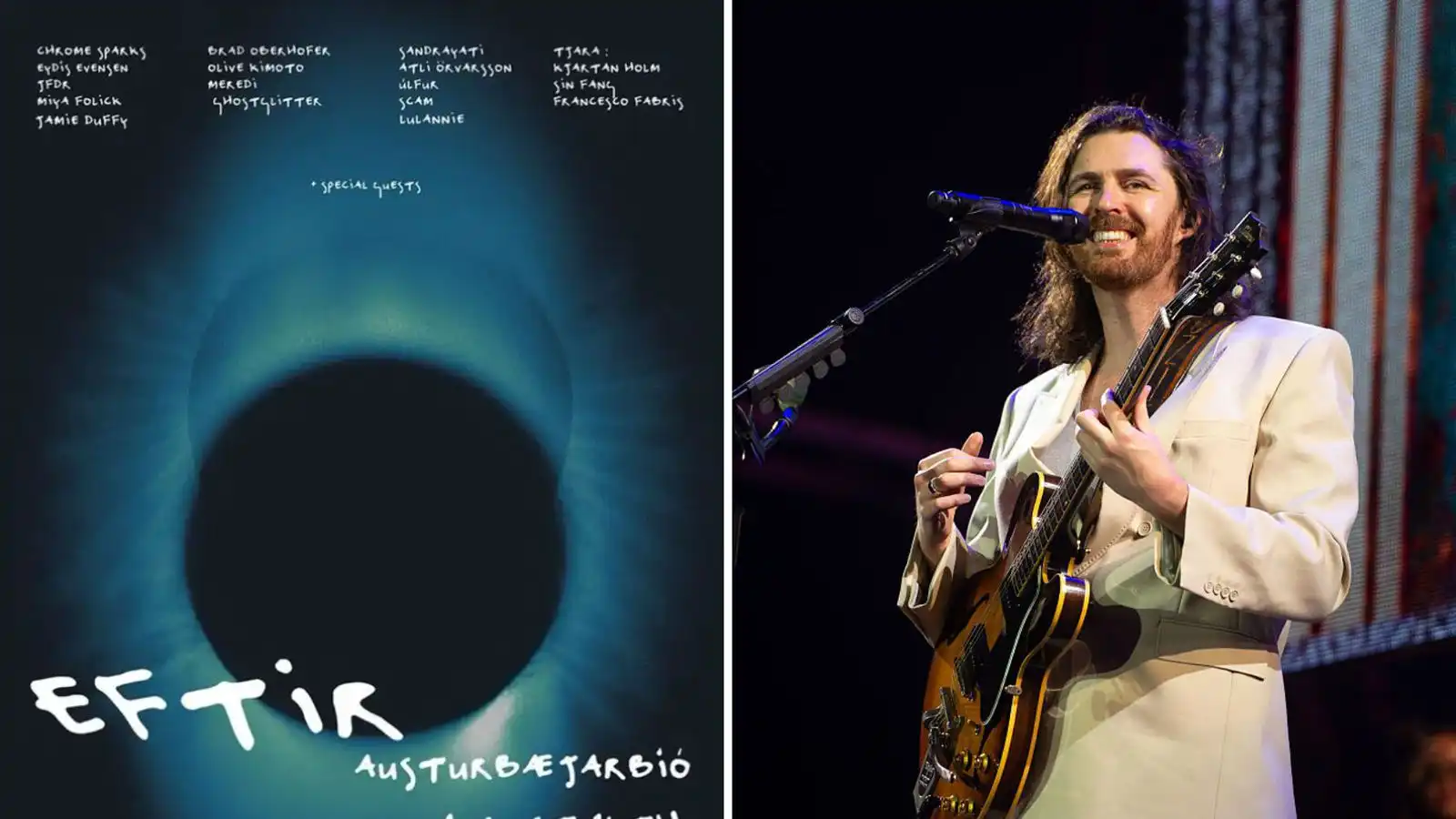 Hozier skemmti sér á almyrkvahátíð - Vísir