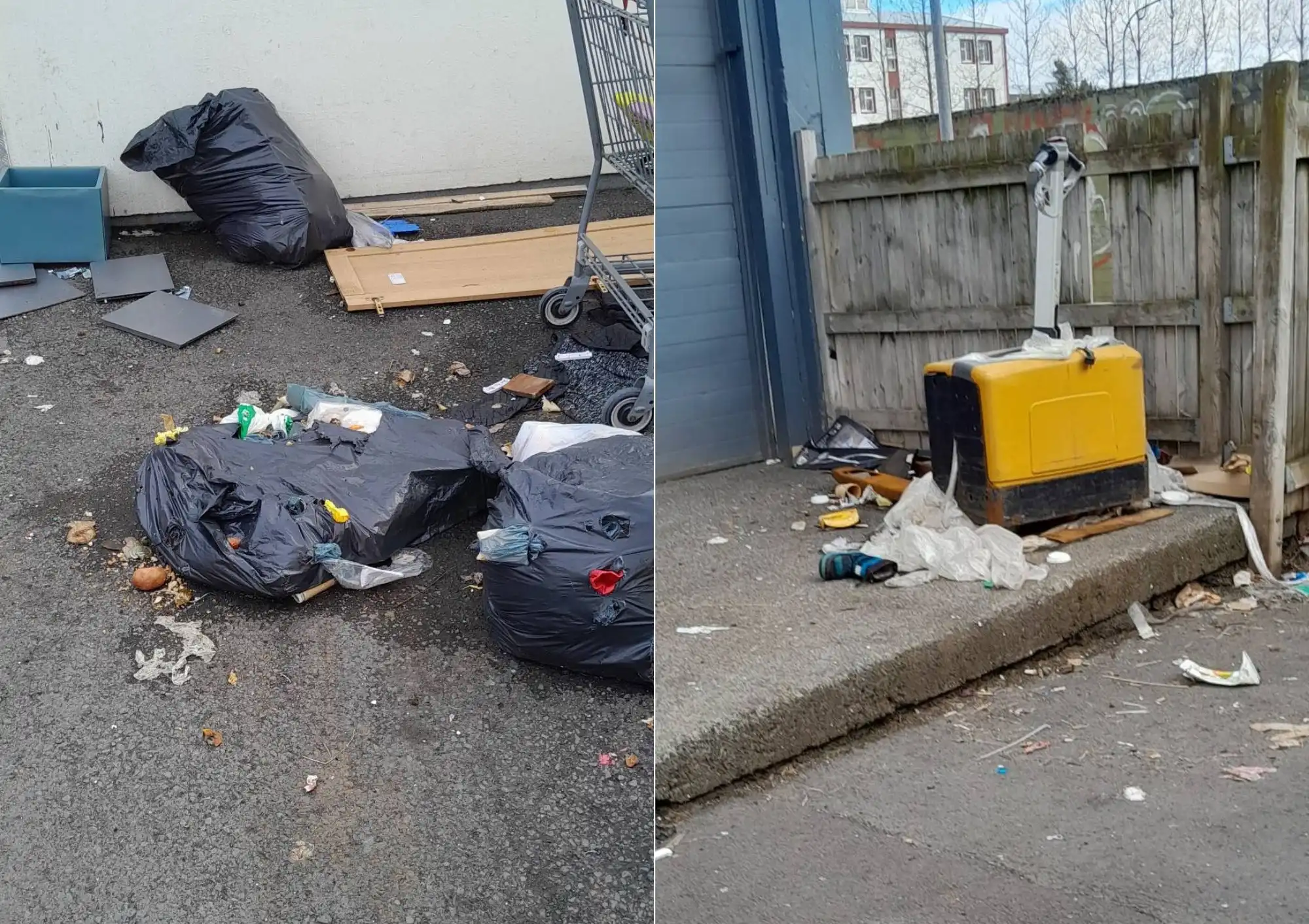 Íbúar langþreyttir á gríðarlegum sóðaskap á lóð í Iðufelli - DV
